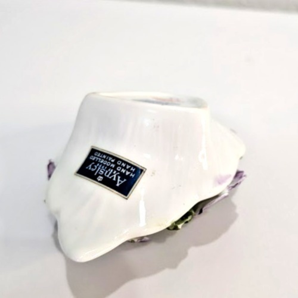 Aynsley England April Primrose Hand Painted Fine Bone China Flowers Vintage Leaf - Picture 6 of 8